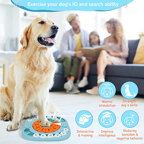 FOXMM Dog Puzzle Toys,Interactive Treat Puzzle Dog Toy for IQ Training - style: M-Level 3