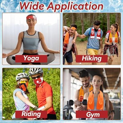 24Pcs Thick Basketball Cooling Towel 40x12 Inch Sports Ice Towel for Neck and Face Quick Dry Soft Breathable Microfiber Chilly Towels Bulk Basketball Party Favors for Athletes Home Gym Workout Running