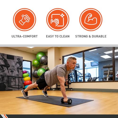 Body Sport Neoprene Dumbbell Weight - Latex-Free, Strength Training Equipment for Home Fitness & Gym Workouts