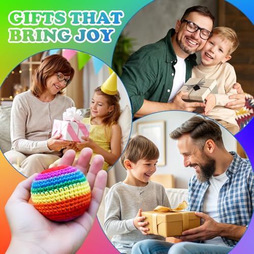6Pcs Handmade Knitted Footbag, Colorful Crochet Footbag Sacks, 2026 Upgraded Footbags Knitted, Soft Pellet Filled Sack for Skill Training, Random Color and Style Sent
