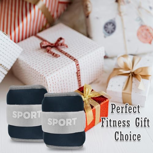 Ankle Weights for Women, 4 lbs Medium Intensity Adjustable Arm or Leg Weight Strap Set, Wrist Weight for Yoga, Walking, Aerobics, Jogging, Gym