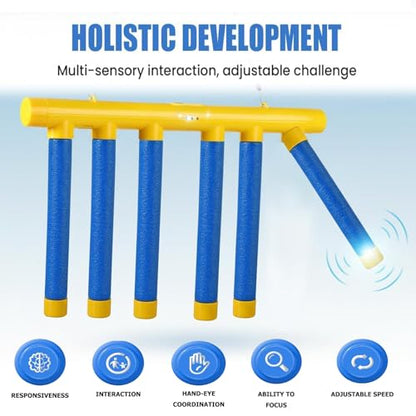 2026 Upgrade Reflex Challenge Game,Throwing Stick Game,Hand Eye Coordination Training Toy,Hand Challenge,Adjustable Speed Catching for All Ages