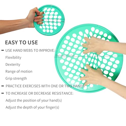 ZHIAMZ Hand Exercisers for Strength, Hand Exercise Web, Finger Exercise - color: PLUS-Yellow