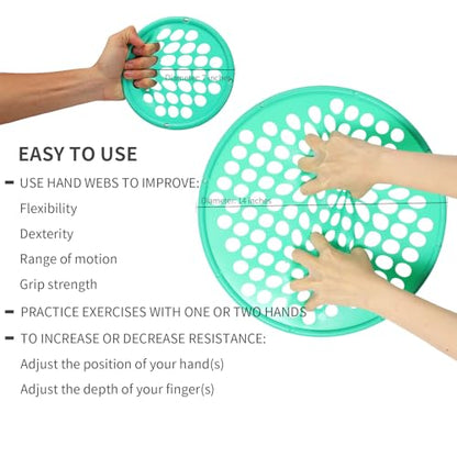 ZHIAMZ Hand Exercisers for Strength, Hand Exercise Web, Finger Exercise - color: PLUS-Red