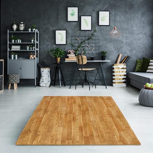 Sorbus Wood Grain Floor Mats Foam Interlocking Mats Each Tile 1 Square Foot 3/8-Inch Thick Flooring Wood Mat Tiles - Home Office Playroom Basement Trade Show (16 Tiles,16 Sq ft, Wood Grain - Pine)