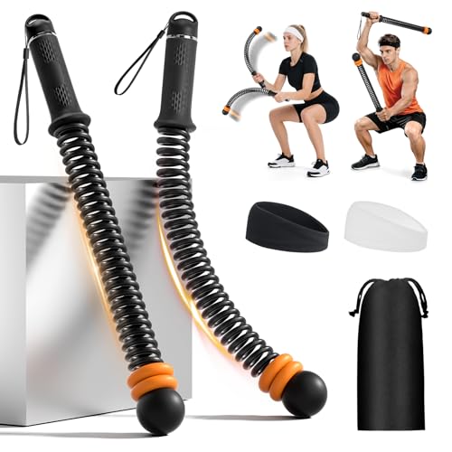 Ropeless Battle Ropes, Adjustable Weights Cordless Battle Ropes for Home Gym with Headbands, Portable Workout Workout Equipment for Small Spaces, Strength, HIIT and Low-Impact Cardio for Men & Women