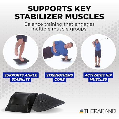 Theraband 23300 Rocker Balance Board for Rehab, Improved Posture, Balance and Stability Training - style: Rocker Board