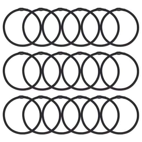 MAYJOYDIY 18 Pcs Trampoline Bungee Cords 5.1 inch Replacement Elastic Rope High Jump Bungee Cord Heavy-Duty Elastic Trampoline Ropes for Tarp Canopy Exercise Fitness, Black