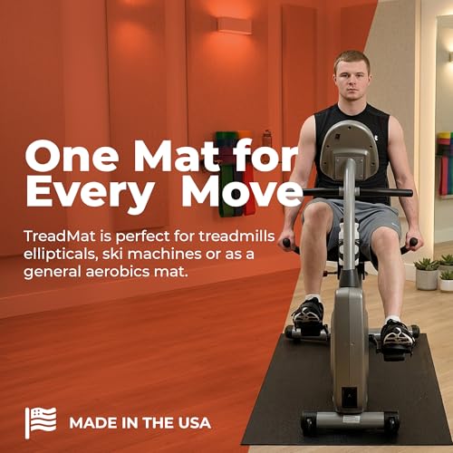 SuperMats Made in U.S.A. for Indoor Cycles Recumbent Bikes Upright Exercise Bikes and Steppers