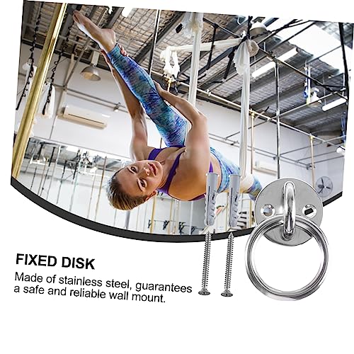 VICASKY Wall Mount Suspension Anchor for Suspension Straps Gymnastic Rings and Yoga Swings Fixed Disk Bracket