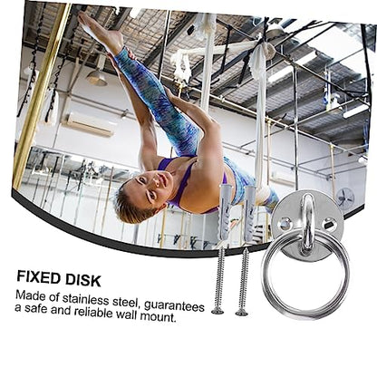 VICASKY Wall Mount Suspension Anchor for Suspension Straps Gymnastic Rings and Yoga Swings Fixed Disk Bracket
