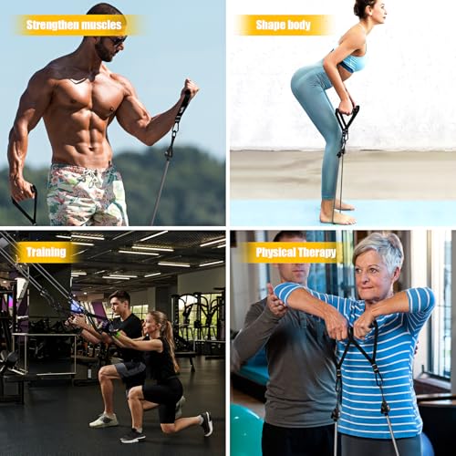 HPYGN Heavy Resistance Bands, 300LBS Exercise Bands for Working Out, Fitness Bands with Handles, Workout Bands for Men, Weight Bands Set for Muscle Training, Strength, Slim, Yoga, Home Gym Equipment
