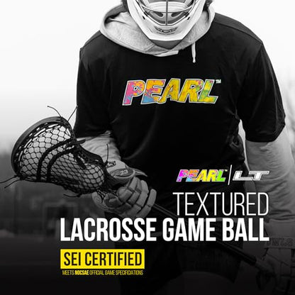 Pearl LT Textured Lacrosse Balls by Guardian Innovations - SEI Certified Meet NOCSAE Standards for Games. Official Game Balls of Top NCAA Programs, Tournaments and Leagues - color: Yellow, size: 50 Pack