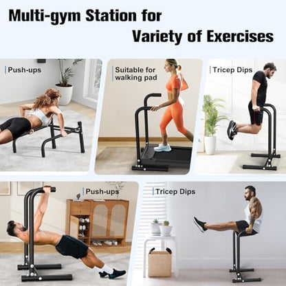 RELIFE REBUILD YOUR LIFE Dip Bar for Home Gym Training 400LBS Parallel Bars - color: Black-02