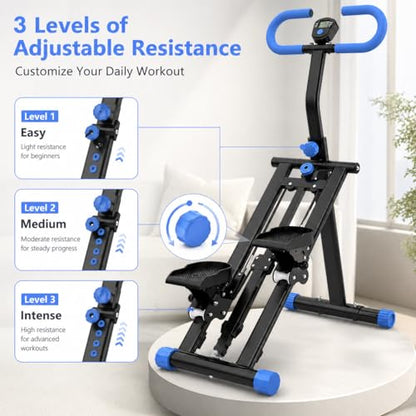 Stair Stepper & Stepper Machine for Home, Aerobic Step Platform, Steppers for Exercise at Home, Stair Slide, Exercise Step, Full-Body Cardio Workout Equipment for Women & Men