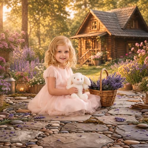 Kate Lavender Stone Photography Floor Mat, Rubber Studio Backdrop 5x4ft - color: Cobblestone, size: 5x4ft