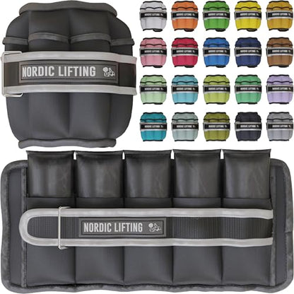 Adjustable Ankle Weights for Women & Men – 1 Pair (2–10 lbs) Wrist, Arm & Leg Weights for Gym, Yoga & Home Workouts – Secure Fit Strap Design – Durable Fitness Training Equipment