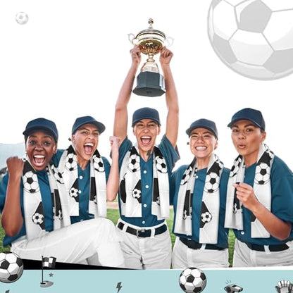 20 Pcs Soccer Towel 40 x 12 Inch Breathable Ice Sweat Towel with Storage Bag Quick Dry Microfiber Soccer Team Gift Party Favors for Fitness Camping Gym Running Sports Men Women Coach Gift - style: Soccer