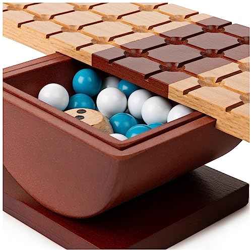 Rock Me Archimedes, Balancing Strategy Puzzle Marbles Family Board Game Retro STEM Learning Educational Toy, for Adults and Kids Ages 8 and up