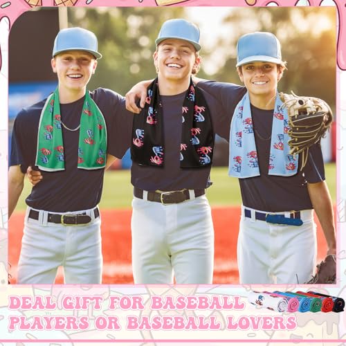 6 Pack 6 7 Meme Cooling Towels 30" x 9" Funny Six Seven Number Sweat Towel Microfiber Breathable Chilly Rags Bulk for Sports Team Gift Camping Gym Workout Running ()