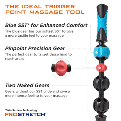 ProStretch Type X2 Roller, Massage Stick for Muscle Soreness Recovery, Deep Tissue Therapy, and Myofascial Release