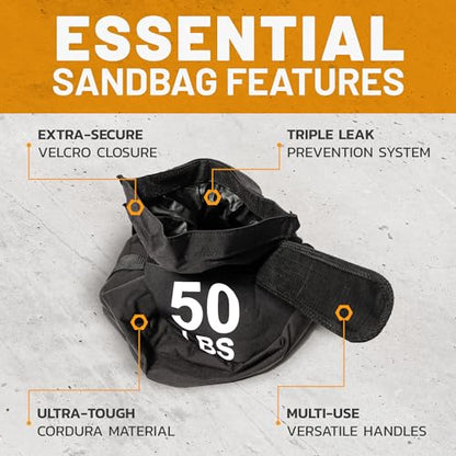 Strongman Sandbag Bells of Steel - Fitness Sand Bag for Weight Training - style: 100 lb