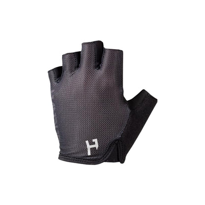Shorties Half Finger Lightweight Anti-Slip Breathable Mountain Bike MTB Bicycle Enduro Downhill XC Cycling Motocross Unisex Gloves - color: Pure Black, size: Large