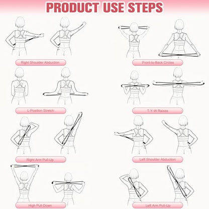 Figure 8 Resistance Band for Women Men, Non‑Slip Handles Exercise Band, Home Gym Fitness Equipment for Yoga, Pilates, Stretching & Physical Therapy (25 lbs) - color: Blue
