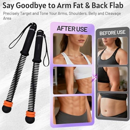 Set of 2 Ergonomic Exercise Ropes for Full Body Conditioning and Strength Training Ideal for Home Gym Transportable Denial Rope Battle Rope