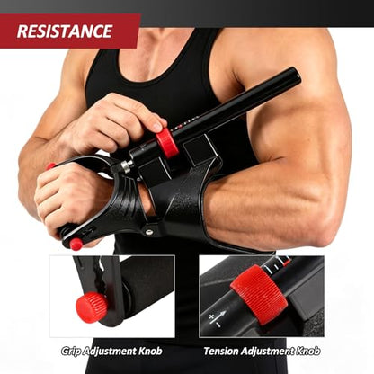 Wrist Muscles Exerciser Adjustable Forearm Grip Strength Trainer Wrist Strength Training Exercise Machine Hand Grip Strengtheners for Muscle Building