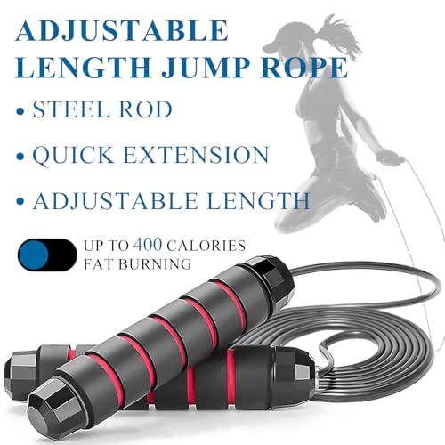 Bulk 40 Pack Speed Jump Ropes, Professional Tangle-Free Skipping Ropes for Exercise & Cardio, Adjustable Foam Handle Ropes for Fitness Clubs, Gyms & Groups - Multi-Color Set