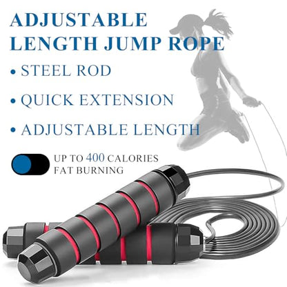 Bulk 40 Pack Speed Jump Ropes, Professional Tangle-Free Skipping Ropes for Exercise & Cardio, Adjustable Foam Handle Ropes for Fitness Clubs, Gyms & Groups - Multi-Color Set