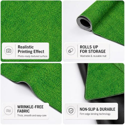 Kate Green Grass Rubber Photography Floor Mat 8x5ft - color: Green Grass, size: 8x5ft