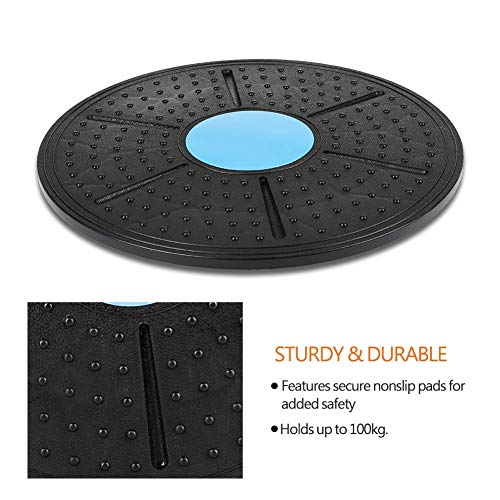 Exercise Balancing Board, 37cm Non Slip Balance Stability Board Platform Rehabilitation Fitness Accessories for Exercise Training Yoga