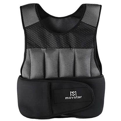Adjustable Weighted Vest Women Men with Reflective Design 10lbs,20lbs Workout Vest for Strength Training, Walking, Jogging, Weightlifting, Running Men Women - size: 20lbs