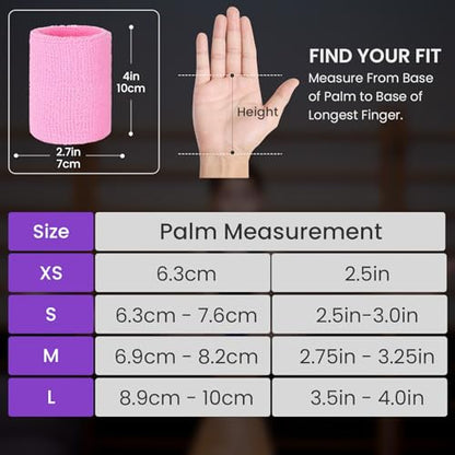 Amrta Gymnastics Grips with Wristbands for Girls 2 Pair - color: Pony&Never Give Up, size: Medium