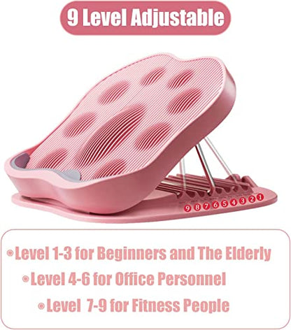 Slant Board for Calf Stretching, Calf Stretcher Adjustable Ankle Incline Board with 9 Level, Anti Slip Calf Stretch Board, Physical Therapy Equipment for Squats, Plantar Fasciitis, Calves, Hamstring
