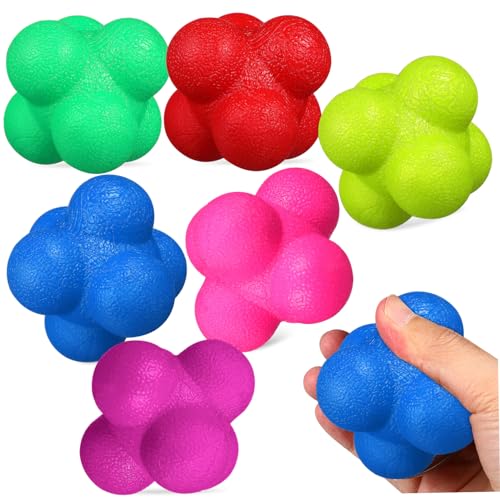 6pcs Hexagonal Reaction for Agility Training Multi- Equipment for Reaction Exercise and Parent Interaction