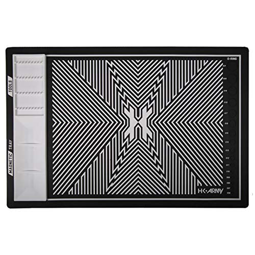 HK Army MAGMAT Magnetic Paintball Tech Mat - color: Black/White