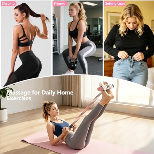Pedal Resistance Band with Handle,4/6/8 Resistance Levels Elastic Pull Rope, Portable Fitness Bands for Leg Butt Training, Home Gym, Yoga, Pilates