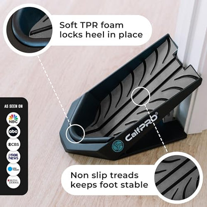 Slant Board for Calf Stretching - Deep Calf Stretcher for Plantar Fasciitis & Achilles Tendonitis, Feet Mobility & Heel Pain Relief, Incline Wedge for Strained Ankle - Foot Rocker Replacement