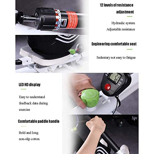 Fitness Equipment Rowing Machines, Rowing Machine,Hydraulic Rower Trainer,with Adjustable Resistance Advanced Driving Belt System Fitness Equipment Cardio Workout Running
