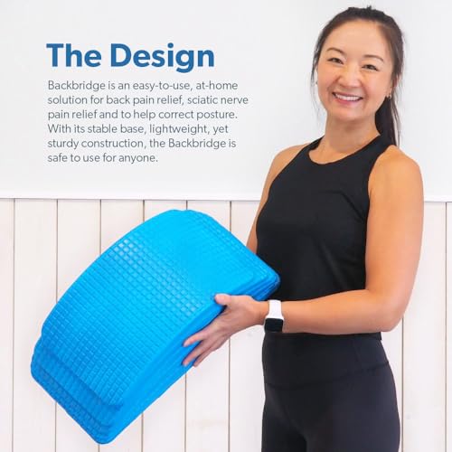Adjustable Lower & Upper Back Stretcher For Lumbar Support, Spine Alignment & Back Pain Relief By Renowned Kinesiologist Dr. Todd Sinett