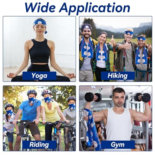 30Pcs Baseball Softball Cooling Towels for Neck and Face 40 x 12 Inch Baseball Sports Team Gifts Microfiber Breathable Workout Ice Towel Sweat Chilly Bulk Neck Wraps for Athletes Gym Camping Blue