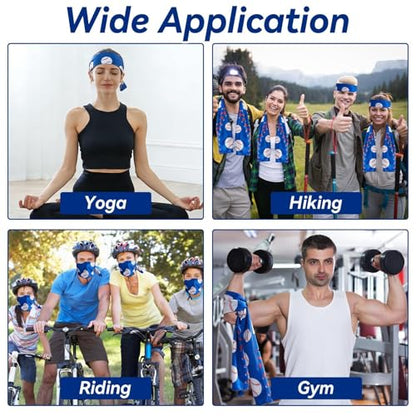 30Pcs Baseball Softball Cooling Towels for Neck and Face 40 x 12 Inch Baseball Sports Team Gifts Microfiber Breathable Workout Ice Towel Sweat Chilly Bulk Neck Wraps for Athletes Gym Camping Blue