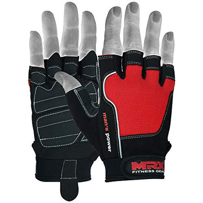 MRX Weightlifting Gloves for Men and Women Gym Workout Bodybuilding Strength Training Weight Lifting Grip Glove with Padded Palm
