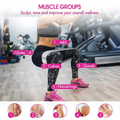Resistance Bands, Fabric Workout Bands for Women & Men, Cloth Booty Resistance Loop Bands, Thick Squat Bands for Butt/Legs/Thigh/Hip/Glute Excersing - color: Light gray/black/dark gray