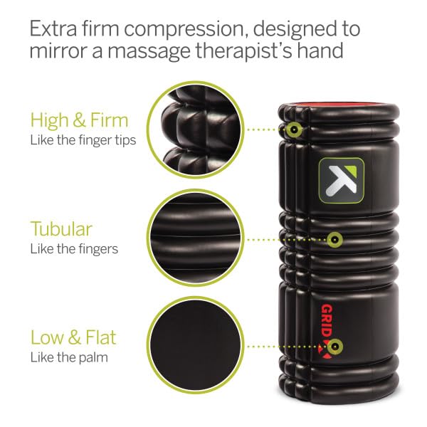 Trigger Point Performance TriggerPoint Grid X Foam Roller with Free Online Instructional Videos, Extra Firm (13-Inch) (Pack of 6) - size: One Size (Pack of 6)