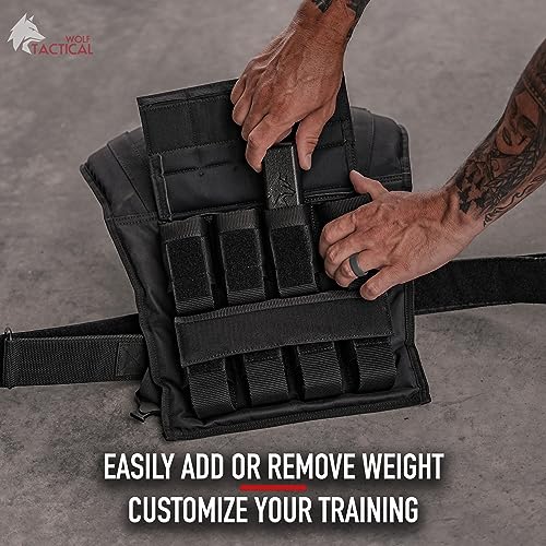 WOLF TACTICAL Weighted Training Vest - Weighted Vest Men Strength Training Weight Vests Workout Vest Weight Vest for Men