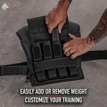 WOLF TACTICAL Weighted Training Vest - Weighted Vest Men Strength Training Weight Vests Workout Vest Weight Vest for Men